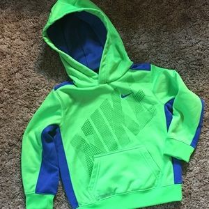 Nike kid’s hoodie blue and green